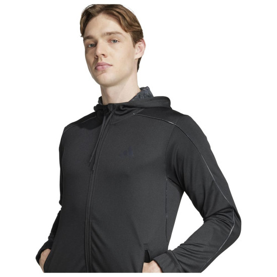 Adidas Ανδρική ζακέτα Train-Essentials Seasonals Full-Zip Hoodie